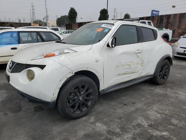 NISSAN JUKE S 2013 white 4dr spor gas JN8AF5MV4DT208123 photo #1