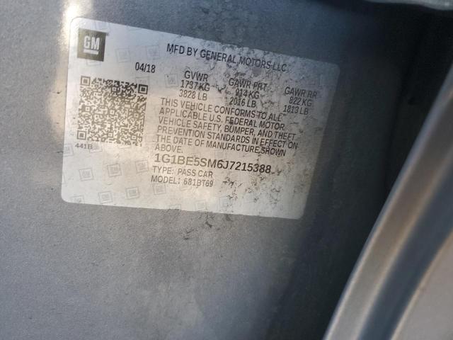 2018 CHEVROLET CRUZE LT - 1G1BE5SM6J7215388