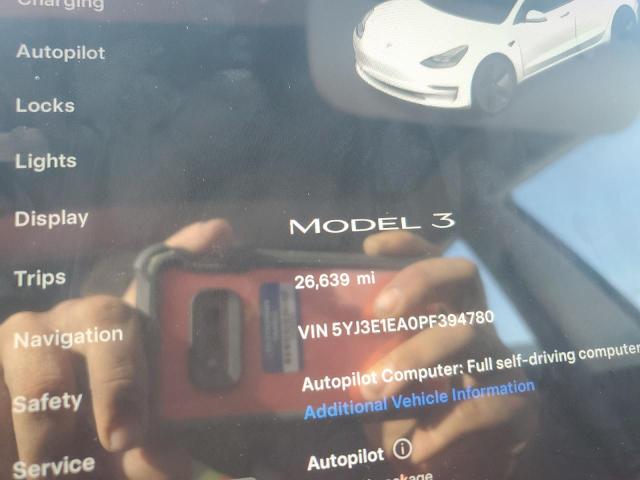 2023 TESLA MODEL 3 - 5YJ3E1EA0PF394780