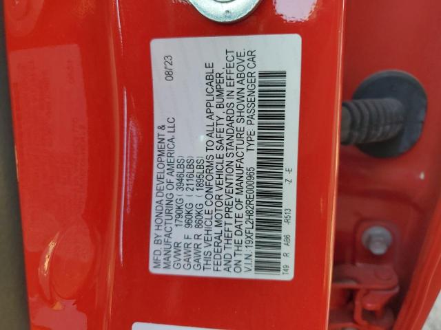 2024 HONDA CIVIC SPOR - 19XFL2H82RE000965