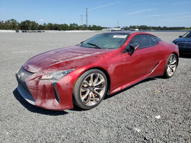 LEXUS LC 500 2022 red  gas JTHBP5AY7NA104717 photo #1