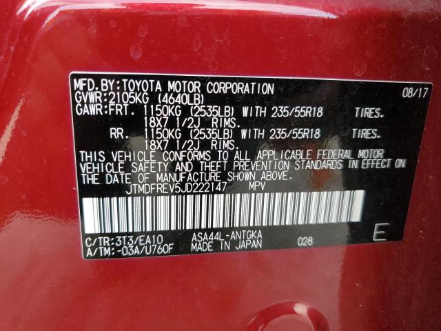 2018 TOYOTA RAV4 LIMIT - JTMDFREV5JD222147