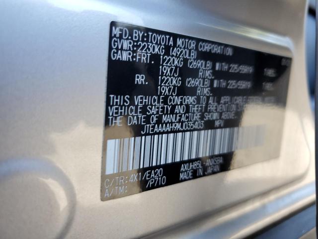 2021 TOYOTA VENZA LE - JTEAAAAH9MJ035403