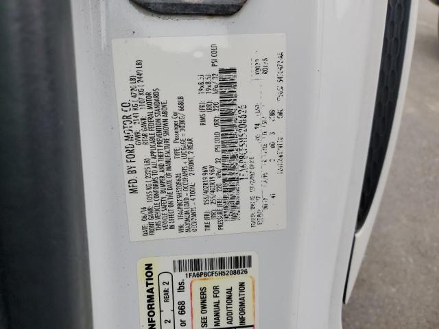 2017 FORD MUSTANG GT - 1FA6P8CF5H5208626