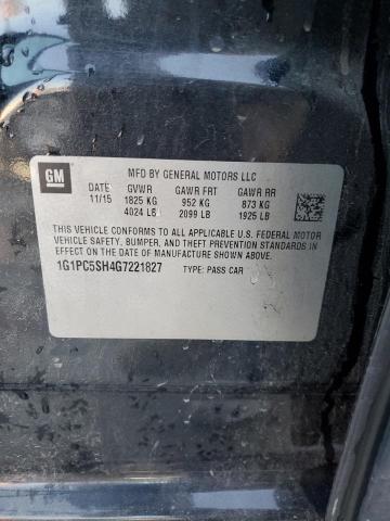 2016 CHEVROLET CRUZE LIMI - 1G1PC5SH4G7221827