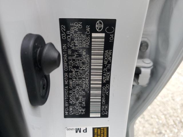 2022 TOYOTA COROLLA SE - JTDS4MCE0N3507269