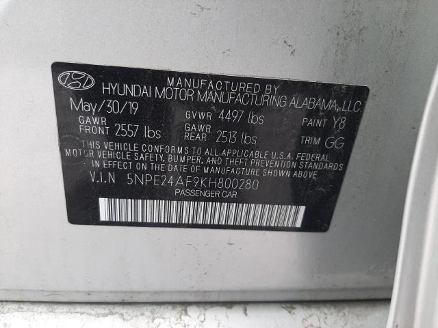 2019 HYUNDAI SONATA SE - 5NPE24AF9KH800280