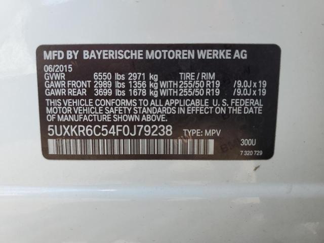 VIN 5UXKR6C54F0J79238 2015 BMW X5, Xdrive50I no.14