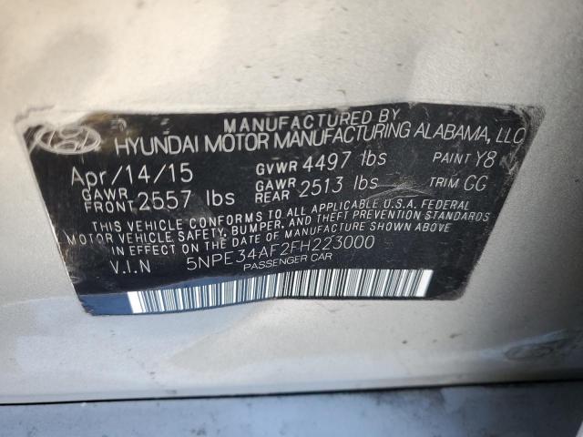 VIN 5NPE34AF2FH223000 2015 Hyundai Sonata, Sport no.12