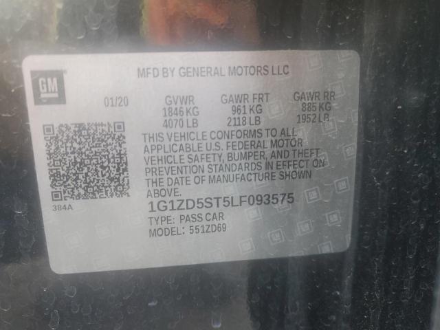 2020 CHEVROLET MALIBU LT - 1G1ZD5ST5LF093575