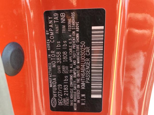 2020 HYUNDAI VELOSTER T - KMHTH6AB4LU030250