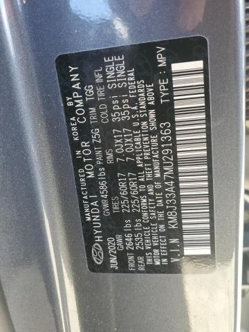 2021 HYUNDAI TUCSON LIM - KM8J33A47MU291363