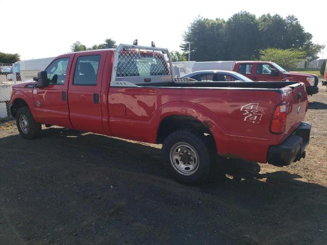 FORD F250 SUPER 2011 red crew pic diesel 1FT7W2BT1BEC54838 photo #3