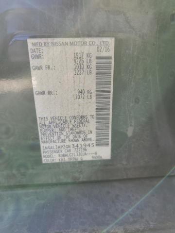 2016 NISSAN ALTIMA 2.5 - 1N4AL3AP2GN341945