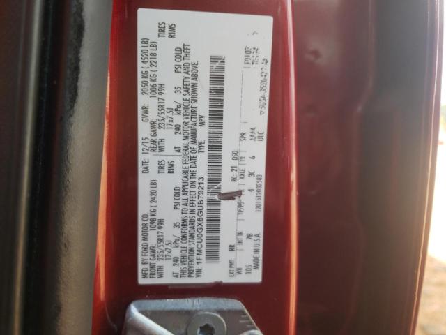 2016 FORD ESCAPE SE - 1FMCU0GX6GUB79213