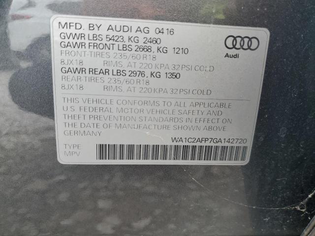 VIN WA1C2AFP7GA142720 2016 Audi Q5, Premium no.14