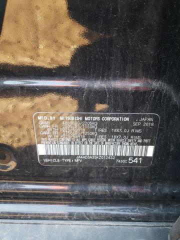 2019 MITSUBISHI OUTLANDER - JA4AD3A35KZ012432