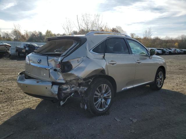 LEXUS RX 450H 2013 gold  hybrid engine JTJBC1BA0D2064297 photo #4