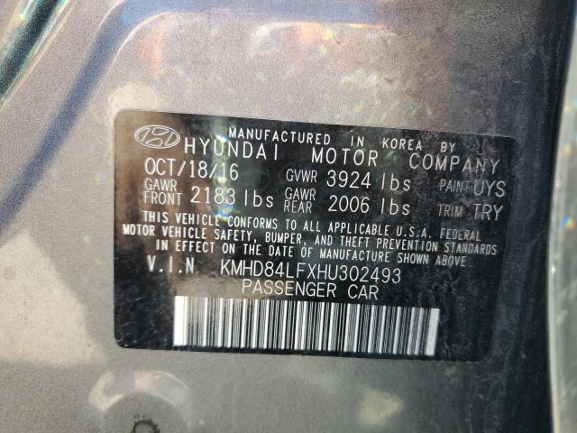 2017 HYUNDAI ELANTRA SE - KMHD84LFXHU302493