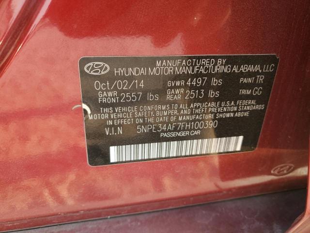 2015 HYUNDAI SONATA SPO - 5NPE34AF7FH100390