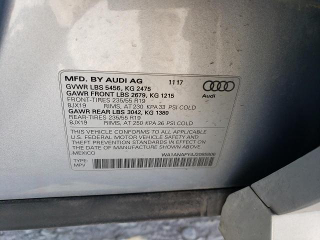 2018 AUDI Q5 PREMIUM - WA1ANAFY4J2085806
