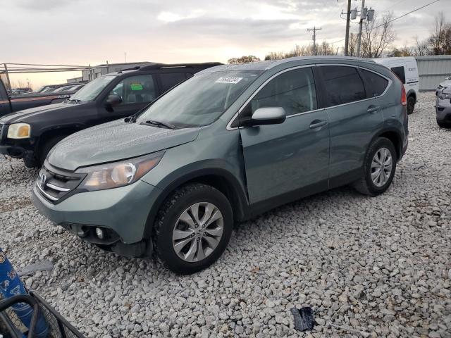 HONDA CR-V EXL 2012 green  gas 2HKRM4H7XCH623802 photo #1