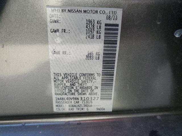 VIN 1N4BL4DV9RN310327 2024 Nissan Altima, SV no.12