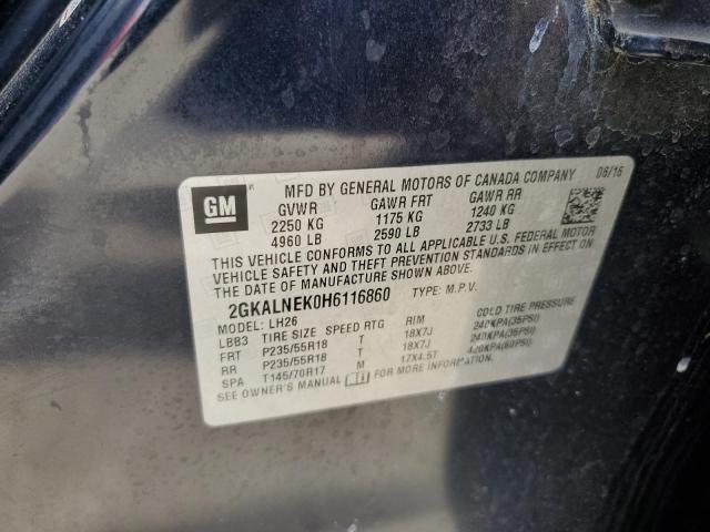 2017 GMC TERRAIN SL - 2GKALNEK0H6116860