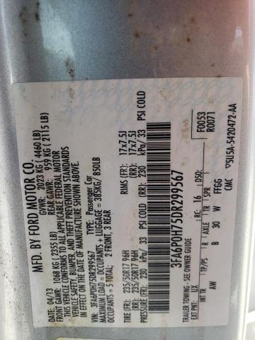 VIN 3FA6P0H75DR299567 2013 Ford Fusion, SE no.12