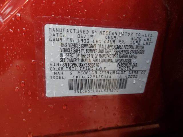 2019 NISSAN KICKS S - 3N1CP5CUXKL539870