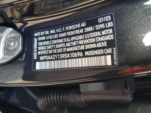 VIN WP0AA2Y13RSA10696 2024 PORSCHE TAYCAN no.13