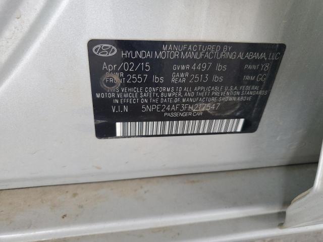 2015 HYUNDAI SONATA SE - 5NPE24AF3FH217547