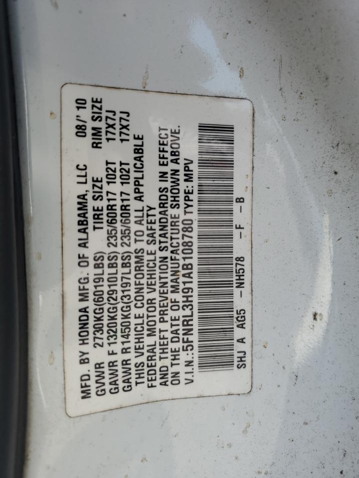 Lot #2947461970 2010 HONDA ODYSSEY TO