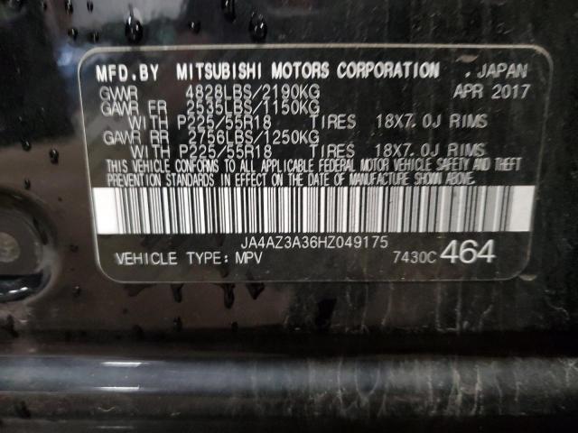 2017 MITSUBISHI OUTLANDER - JA4AZ3A36HZ049175