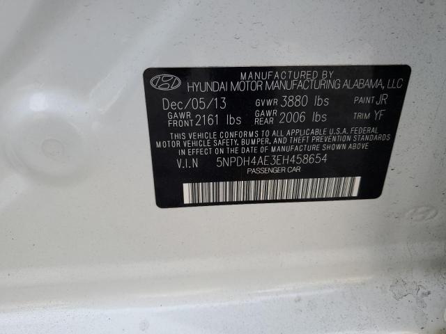 VIN 5NPDH4AE3EH458654 2014 Hyundai Elantra, SE no.12