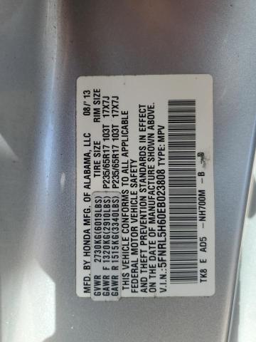 VIN 5FNRL5H60EB023808 2014 Honda Odyssey, Exl no.14