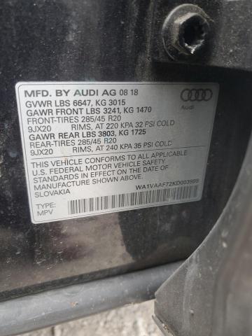 VIN WA1VAAF72KD003999 2019 Audi Q7, Prestige no.13