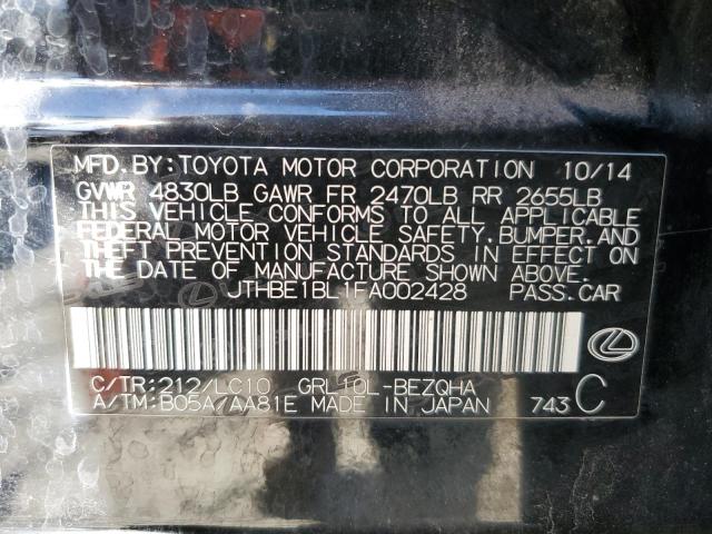 2015 LEXUS GS 350 - JTHBE1BL1FA002428