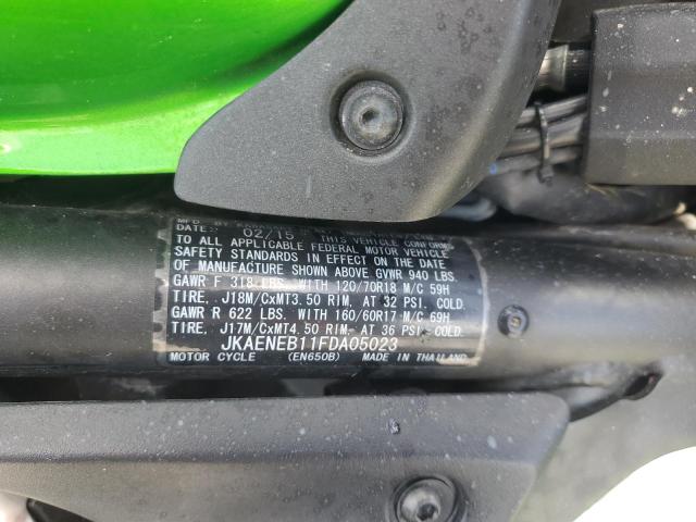 2015 KAWASAKI EN650 B JKAENEB11FDA05023