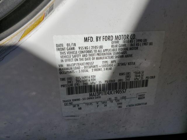 2018 FORD ECOSPORT S - MAJ3P1TE4JC190557