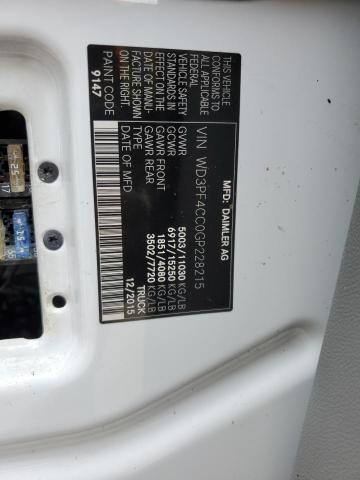 2016 MERCEDES-BENZ SPRINTER 3 WD3PF4CC0GP228215
