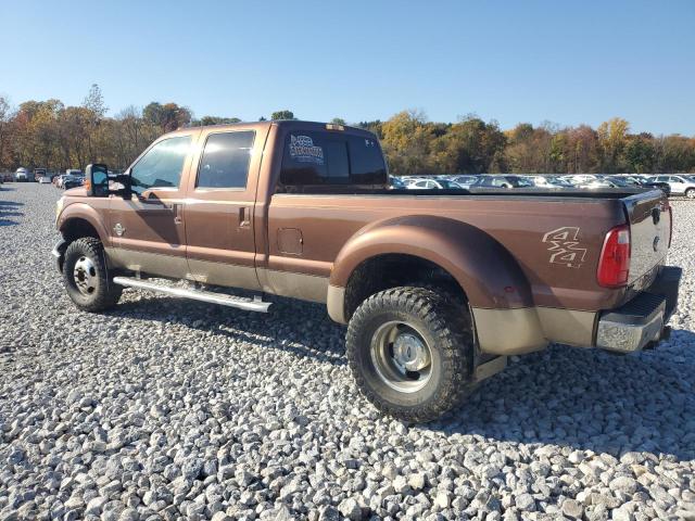 FORD F350 SUPER 2012 brown crew pic diesel 1FT8W3DT8CEC04401 photo #3