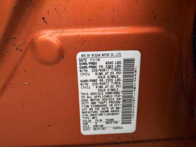 2020 NISSAN ROGUE S - JN8AT2MT1LW032991