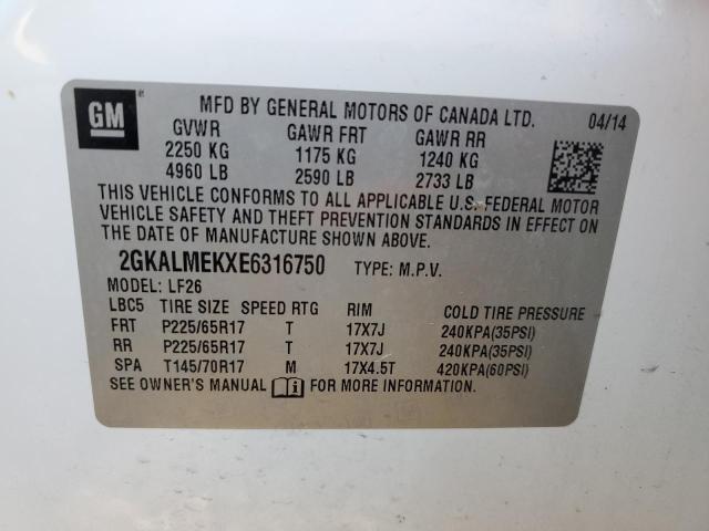 VIN 2GKALMEKXE6316750 2014 GMC TERRAIN no.13