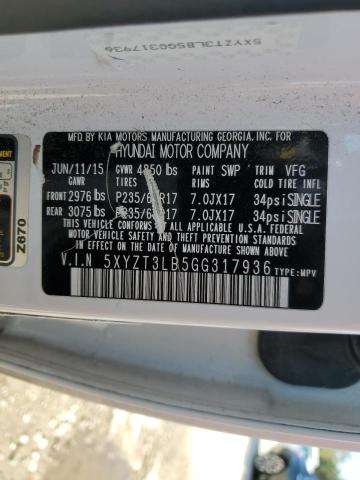 2016 HYUNDAI SANTA FE S - 5XYZT3LB5GG317936