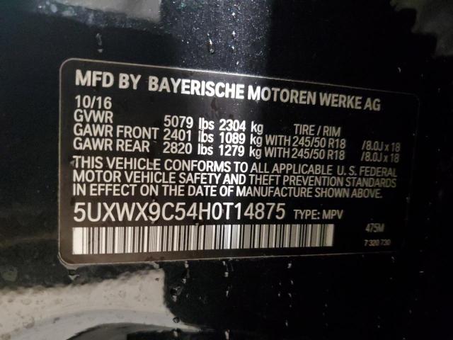 VIN 5UXWX9C54H0T14875 2017 BMW X3, Xdrive28I no.13