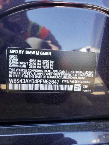 2023 BMW M3 COMPETI - WBS43AY04PFN62647