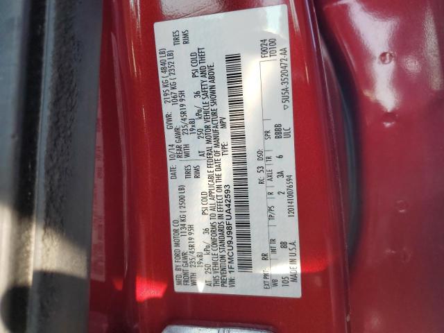 VIN 1FMCU9J98FUA42593 2015 Ford Escape, Titanium no.14