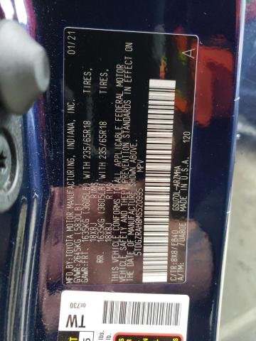2021 TOYOTA HIGHLANDER - 5TDGZRAH8MS520995