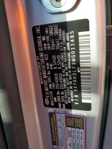 2021 KIA SORENTO SX - 5XYRKDLF3MG011485